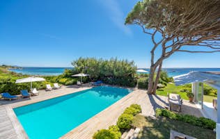 location - Lys de Mer - Pool with sea view  location - Lys de Mer - Beautiful outdoor pool with a stunning sea view. Perfect for relaxation and leisure time.